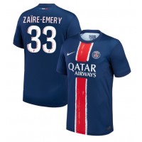 Paris Saint-Germain Warren Zaire-Emery #33 Replica Home Shirt 2024-25 Short Sleeve